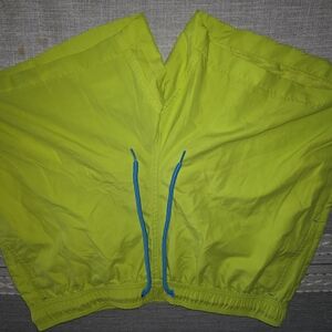 George Men's Swim Trunks in Neon Yellow and Blue